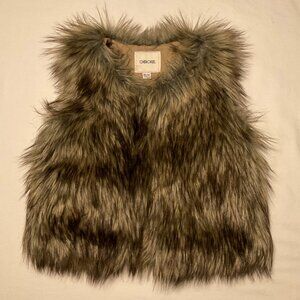 Cherokee Girls Vest Medium Faux Fur Lined